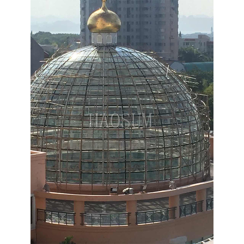 不锈钢清真寺穹顶 大包圆顶 钢结构弧形屋顶 建筑穹顶
