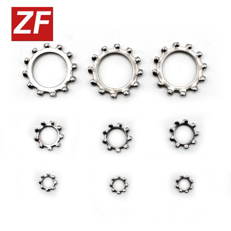 批发紧固件不锈钢锁紧垫圈外齿外锯齿防滑止动防松垫片规格齐全