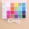 Beads, glossy accessory, set with letters, suitable for import, 24 cells