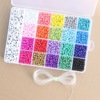 Beads, glossy accessory, set with letters, suitable for import, 24 cells