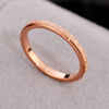 Glossy ring stainless steel, fashionable accessory, European style, does not fade, simple and elegant design, 18 carat