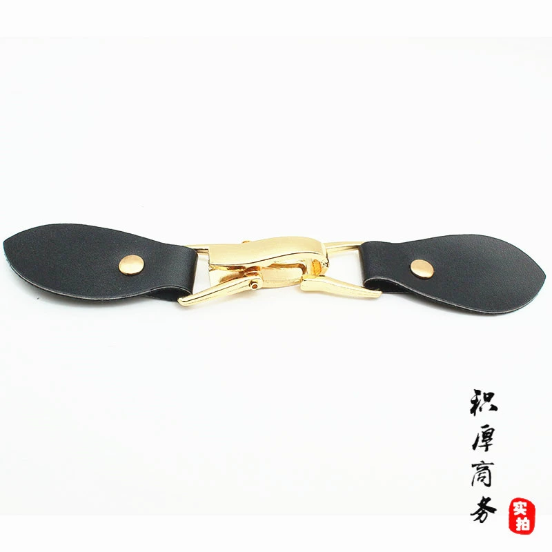 Пальто моды сплава креветок Пряжка черная кожа золото Пряжка Тренч пальто Кнопка металлическая пряжка