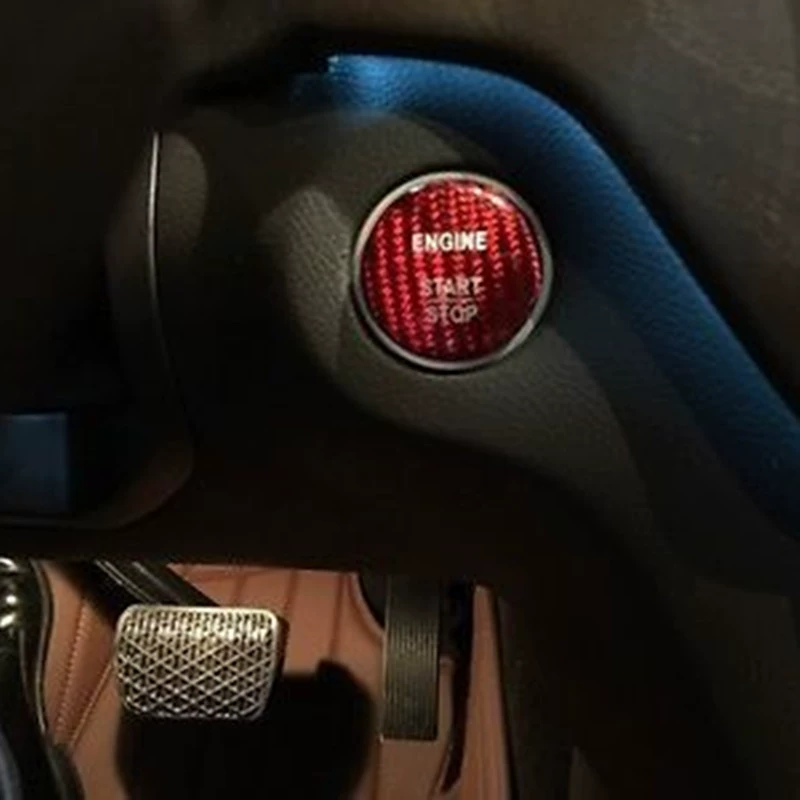 Применимо к Mercedes-Benz кнопке запуска в один ключ с чистым карбоновым декором, крышка защиты ключа для нового CLC C200L