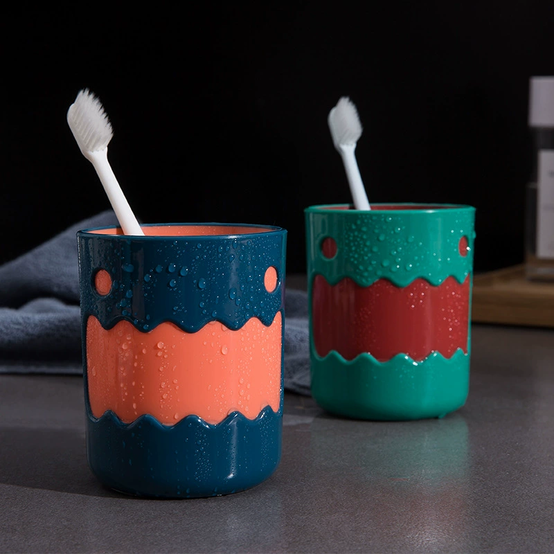 Простая мультяшная чашка для мытья посуды Бытовая пластиковая чашка для чистки Креативная Милая зубная щетка Пара Студенческая чашка для полоскания