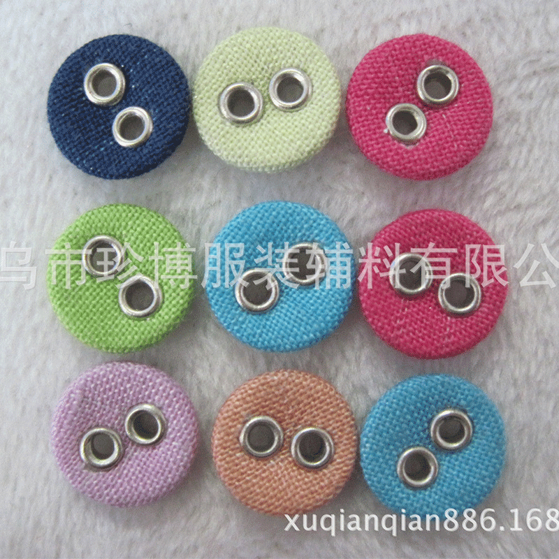 金属电镀服装牛仔衣角钉 圆形纺织有脚纽扣  服装辅料配件牛仔钉