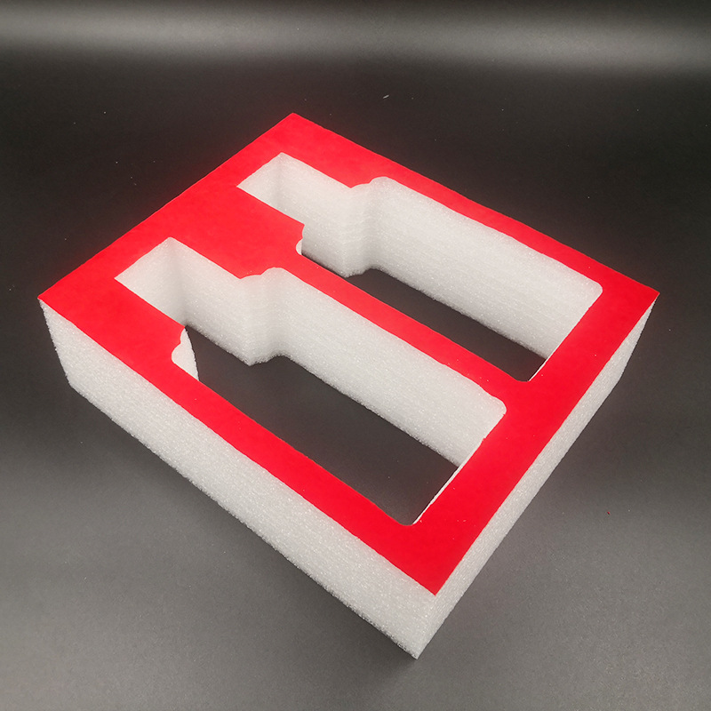 EPE珍珠棉包装礼品盒内衬植绒白酒酒瓶内托包装棉白酒酒瓶包装