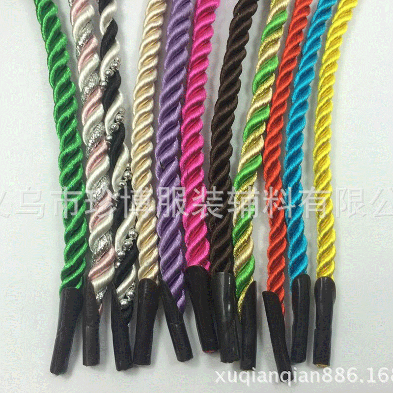 手工diy彩色手工编织线 七彩手链首饰配件编织绳 工艺品锦纶线