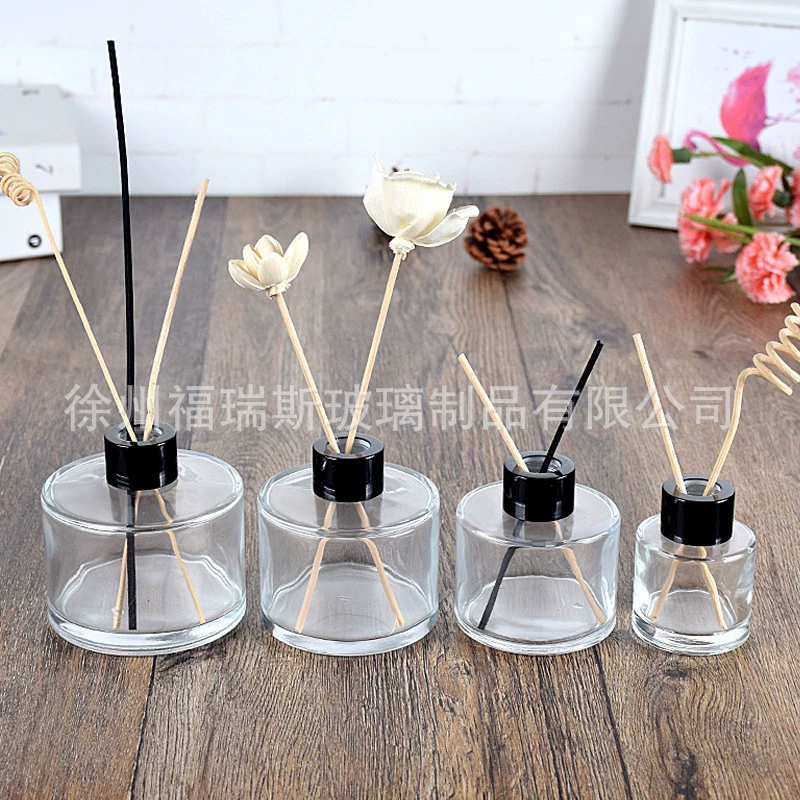 Бутылка для ароматерапии, цилиндрическая бутылка, 28 зубьев, горловина, 50 мл/100 мл/150 мл/200 мл, хрустальная белая стеклянная бутылка, флакон для духов