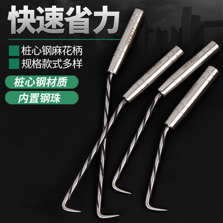 迪澳新款扎钩钢筋钩钢筋绑钩桩心钢耐敲扎丝钩不锈钢钢筋扎勾