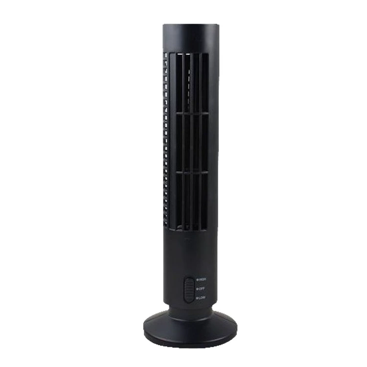 Tower USB Fan, Bladeless Design, 2-Speed, USB Powered, Compact 37 cm