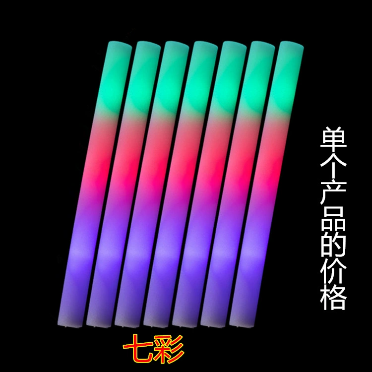 Sponge colorful flashing light stick from foam