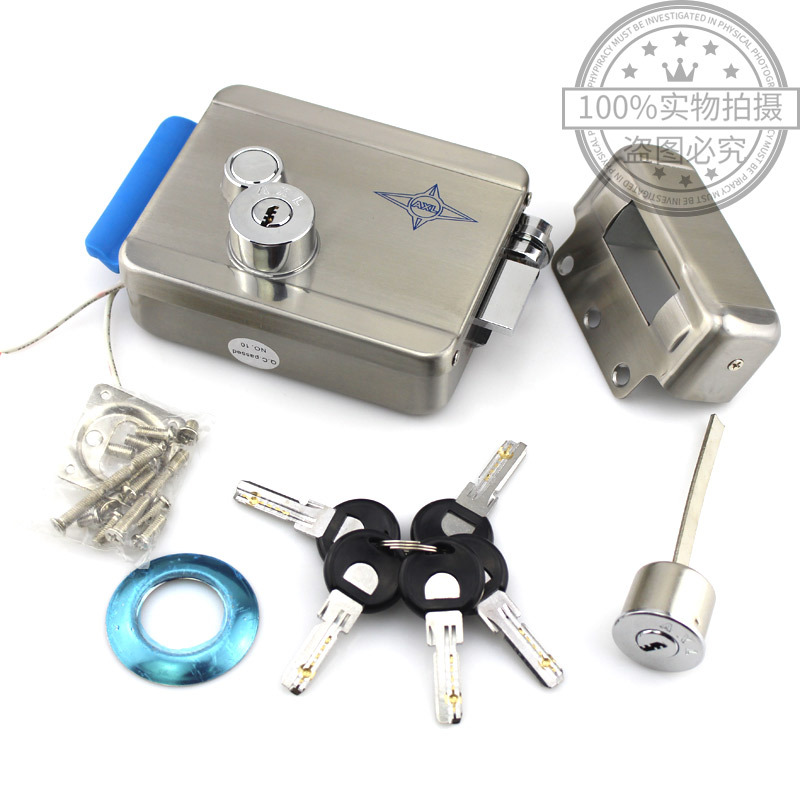 电控锁智能遥控锁 1073家用防盗大门锁电磁锁 不锈钢电子楼宇门锁