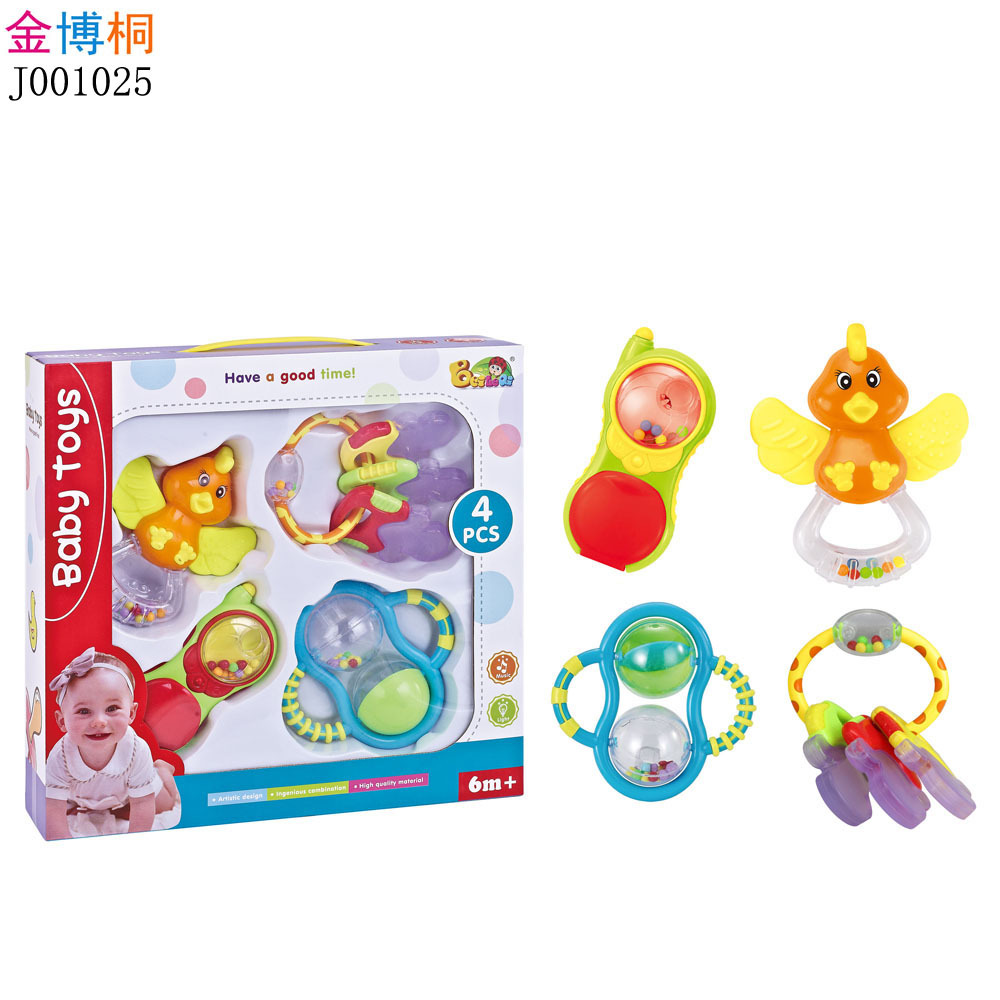 Juguete mordedor para bebés, en forma de animal, para estimulación sensorial