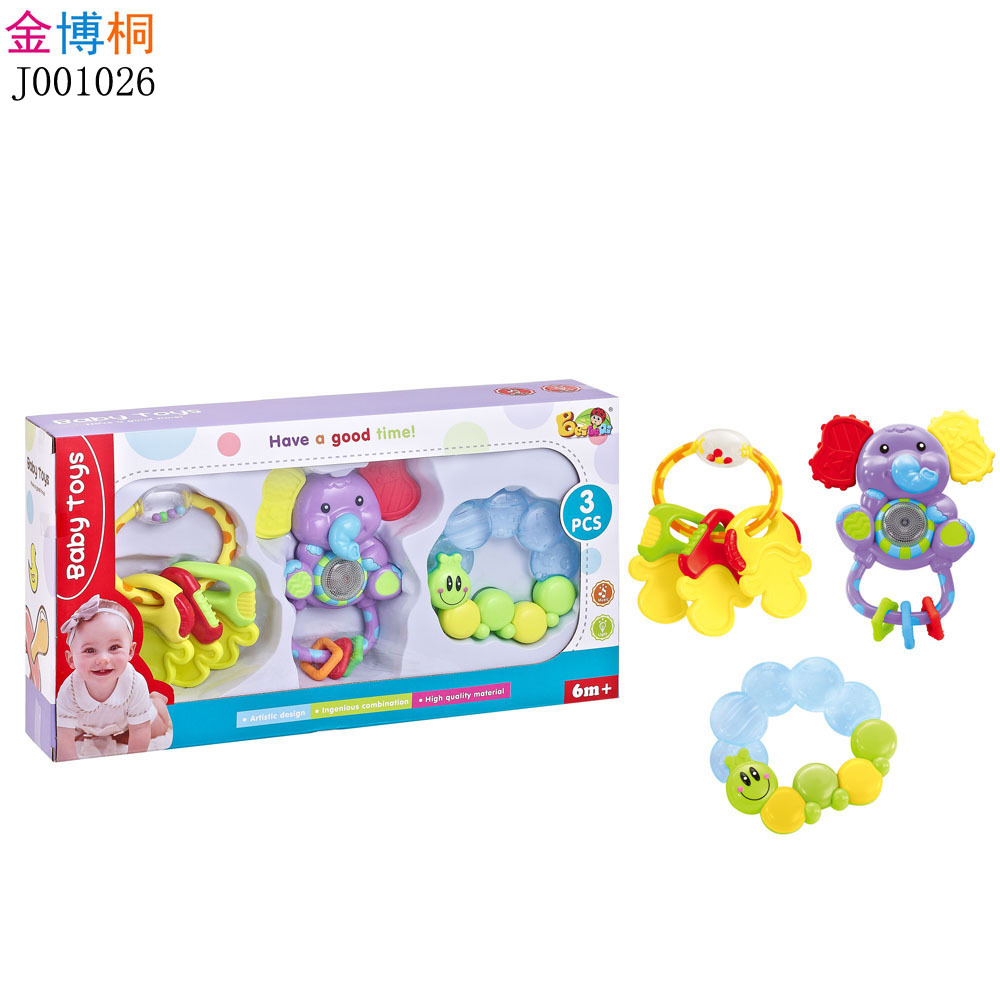 Juguete mordedor para bebés, en forma de animal, para estimulación sensorial