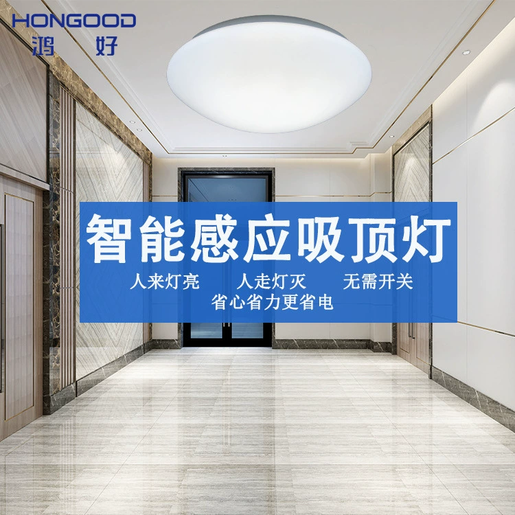 Светодиодный потолочный светильник акусто-оптический микроволновый радар инфракрасный индукционный потолочный светильник для человеческого тела железное шасси лампа крышка лампы источник света комплект