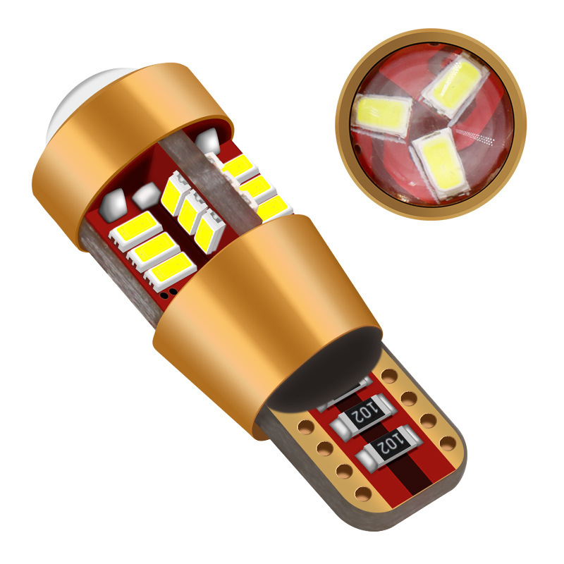 Amazon nuevo coche LED luz T10 instrumento luz 27smd 3014 luz de lectura 12V decodificación de luz de ancho
