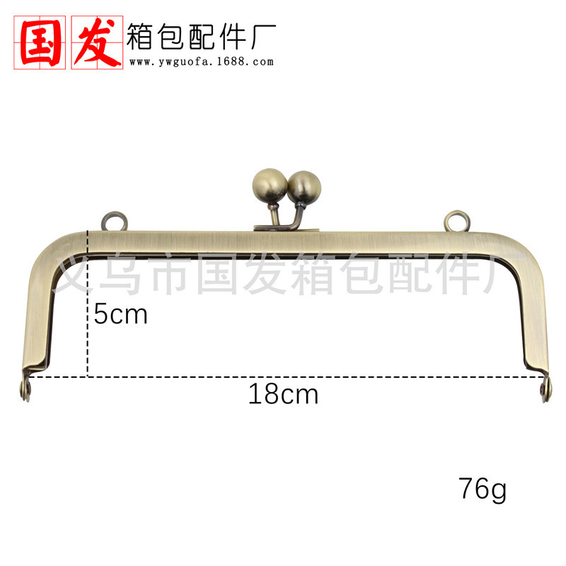 Sin stock, necesita hacer productos 18cm * 6CM cuadrado sin agujeros de la cabeza de oro de perlas cruzadas de bronce