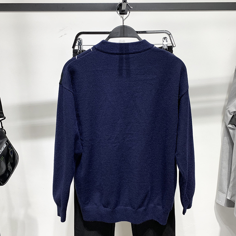 Men's Clothing Spot original hanging wool knitting method! Couple sweater cat pattern round neck knitted sweater trend_voghion.com