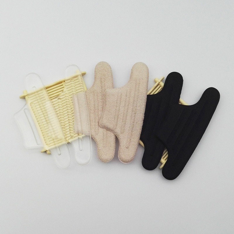 Silicone Heel Sticker Anti-grinding Foot Sticker Velvet Thickened Anti-pain Massage Shock Absorption Half Size Pad PU High Heel Heel Sticker