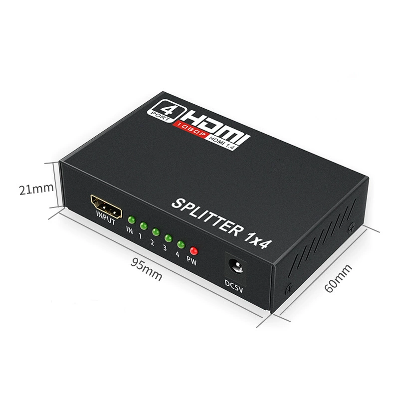 HDMI разметка четырех из HDMI, четыре стрелочных видеопередатчика HDMI разметка 1:4 4K