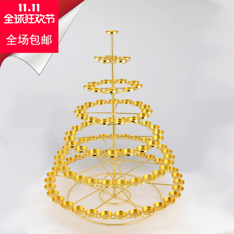 Alloy butter lamp holder 108 seven-star lamp holder Buddha Candlestick manufacturers wholesale Alloy butter lamp holder 108 seven-star lamp holder Buddha Candlestick manufacturers wholesale
