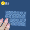 Double-sided tape for manicure, transparent invisible fake nails for nails, waterproof nail stickers
