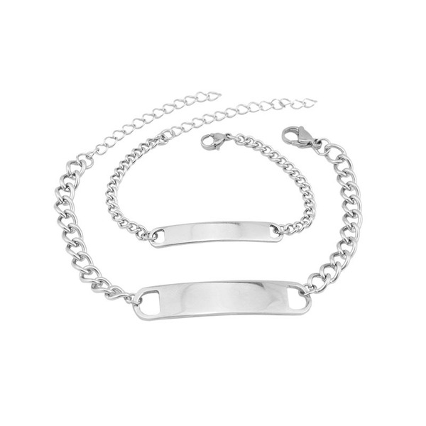 classic universal base bracelet for men and women stainless steel