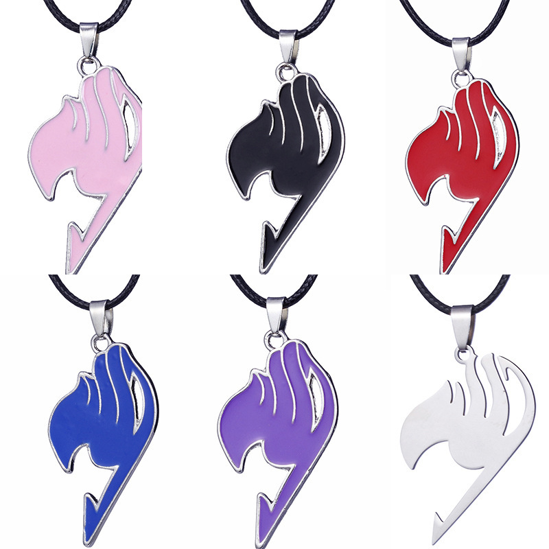 Cross-border Best Selling Goblin's Tail Guild Logo 6-color Necklace Magic Nazz Peripheral Jewelry Factory Outlet Cross-border Best Selling Goblin's Tail Guild Logo 6-color Necklace Magic Nazz Peripheral Jewelry Factory Outlet