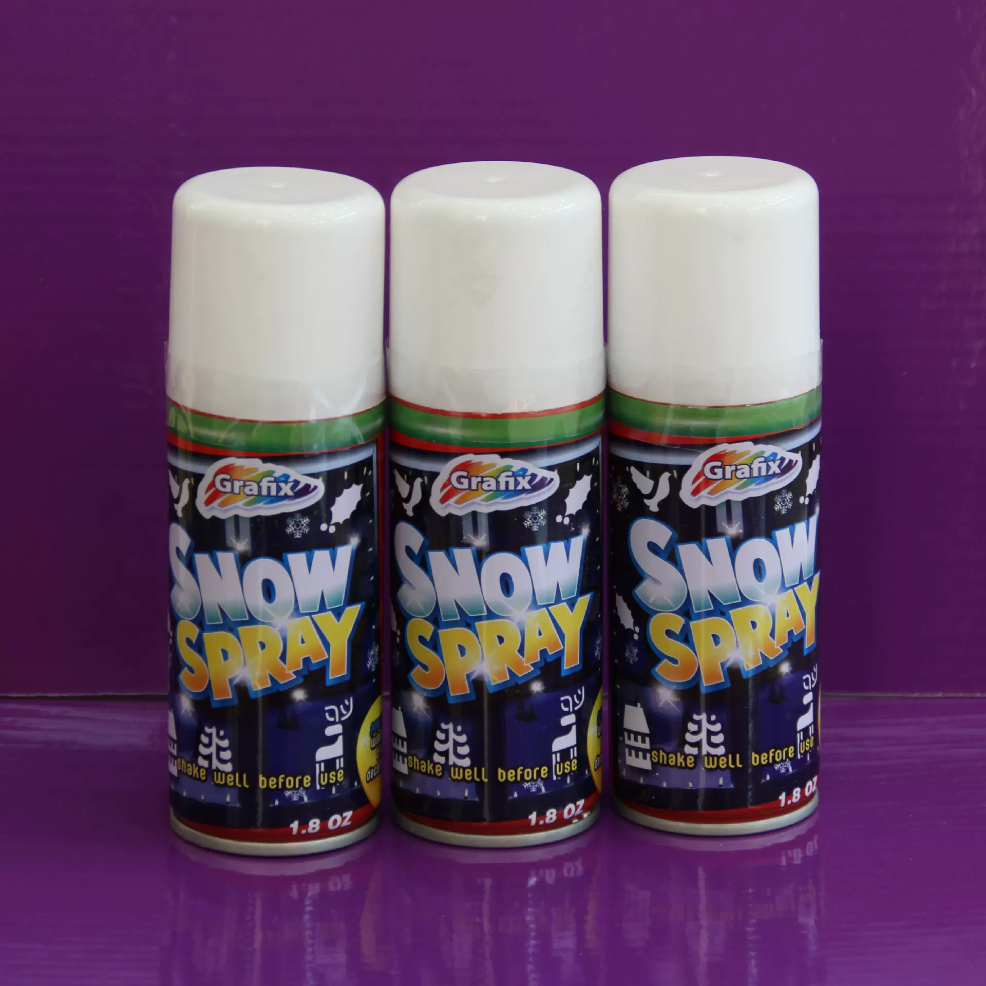 1.8OZ 喷雪，圣诞装饰用喷雪