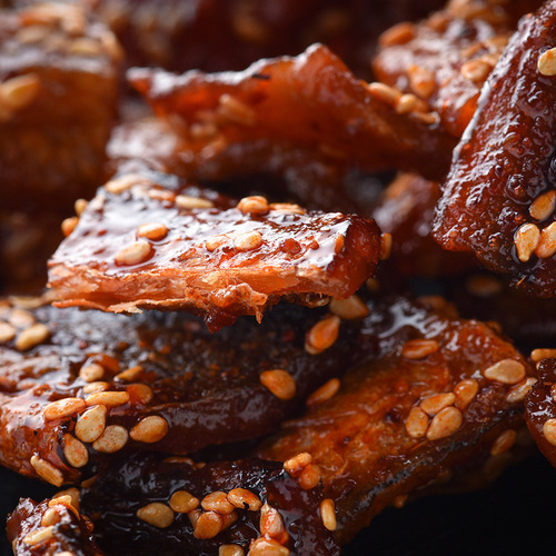 Spicy Honey Glazed Eel Fillet Slices 250g, Beihai Specialty Dried Fish Strips, Ready-to-Eat Fresh Canned Snack, Drop-Shipped