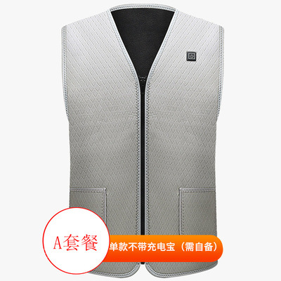 단일 스위치 영역 5 가열 회색 조끼