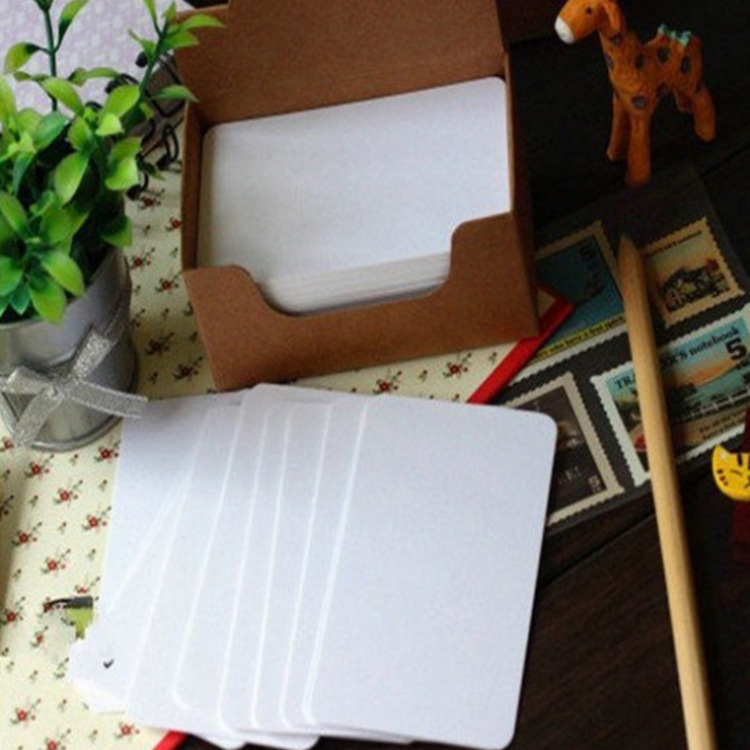 空白卡片生字英语单词记忆小卡片拼音diy自制识字硬质卡片纸