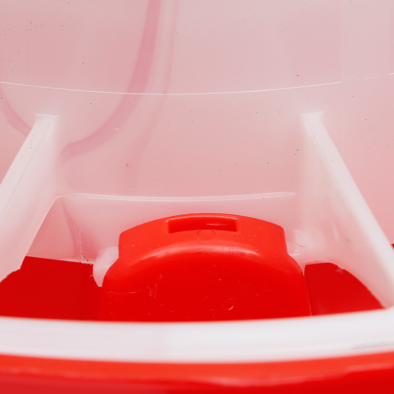 Alimentador espesado plástico neto con la tapa de alimentación automática barril de alimentación de aves de corral equipo de cría barril de alimentación