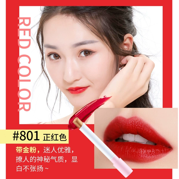 801 positive red [with gold powder]