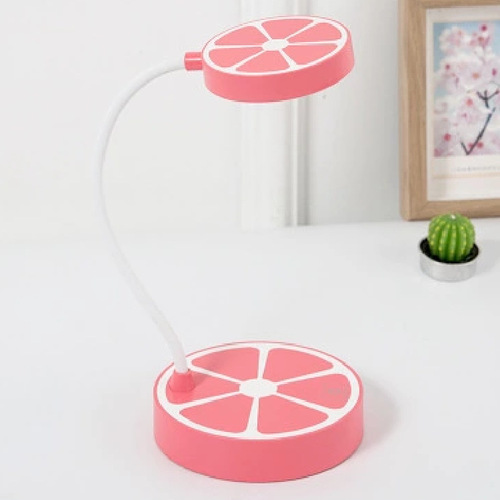 Citrus Fruit Touch Three-Level Dimmable Eye-Caring Desk Lamp USB Charging Study Lamp for Student Dormitory Reading LED Desk Lamp