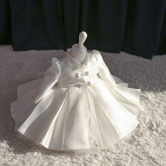 兒童公主裙女童蓬蓬洋氣花童禮服女婚禮夏季一歲小女孩寶寶周歲