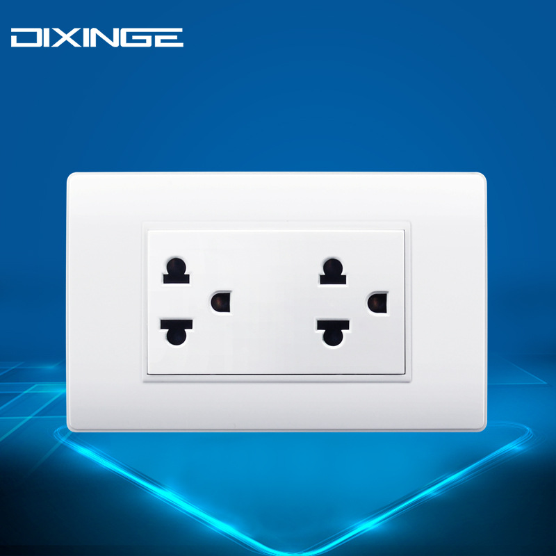 二位泰国插座东南亚双联马来西亚美式三极多功能插菲律宾两位插座