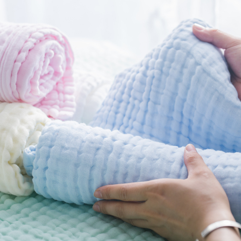 Wholesale Gauze Bath Towels, Pure Cotton Bubble Gauze, Absorbent Cotton, Baby Blankets, Six-Layer Gauze Children's Blankets Wholesale Gauze Bath Towels, Pure Cotton Bubble Gauze, Absorbent Cotton, Baby Blankets, Six-Layer Gauze Children's Blankets