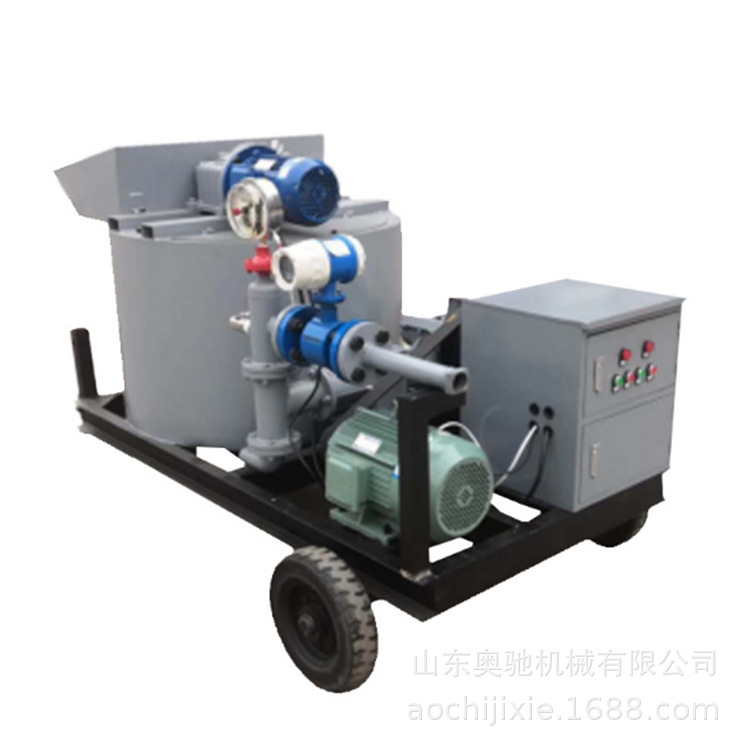 供应水泥砂浆拱顶带模一体机 WDSJ-3型砂浆搅拌注浆一体机厂家