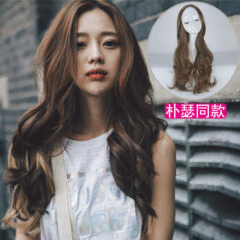 Mengfei Factory Wholesale: Middle-Parted Wigs for Women – Long, Curly, and Big-Wave Styles; Realistic Fake Hairpieces and Wigs