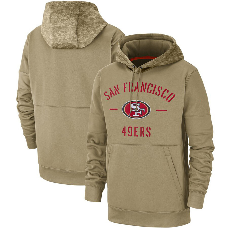 Foreign Trade Men's Nfl Rugby Pays Tribute Version Hoodie European and American Sports Khaki Silicone Printed Sweatshirt for Men