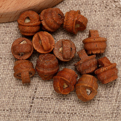 Factory Direct Sale Natural Peach Kernel Carving Baby Flower Basket DIY Braiding Bracelet For Peaceful Blessings Peach Basket Accessory