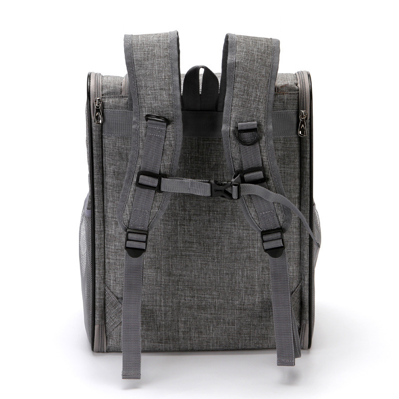 Caja de jaula de gato con claraboya llevar perro mochila llevar bolsa de mascota bolsa de transporte gato bolsa de espacio