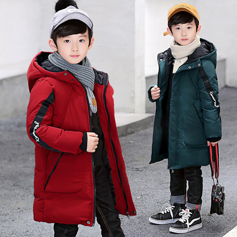 Ropa acolchada de algodón para niños ropa de invierno de longitud media nueva chaqueta acolchada de algodón para niños engrosada chaqueta acolchada de algodón para niños de estilo coreano casual para niños medianos y grandes