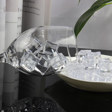 20mm透明仿真方形冰块拍照摄影道具假冰块亚克力酒吧家居装饰摆件