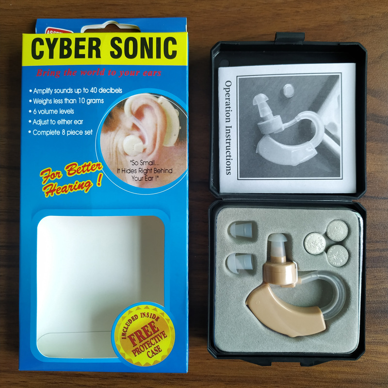 Sound Amplifier, Hearing Aid Headphones, Hearing Aid Device for the Elderly, Helps the Elderly Improve Their Hearing, Home-Use Sound Amplifier