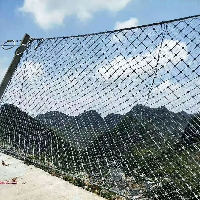 柔性主动边坡防护网SNS包裹山体边坡环形钢丝绳网gps2柔性被动网