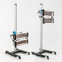 汽车烤漆灯2000W微电脑控制数显烤灯脉冲烤漆灯移动红外短波烤灯