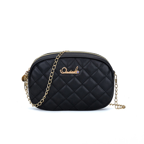 Fashionable rhombus embroidered square round bag 2024 spring and summer new fashion internet celebrity small square bag round bag single shoulder crossbody bag for women