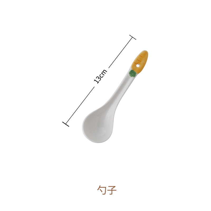 Serie de cocina lindo animal tazón de fideos instantáneos tazón de arroz de cerámica de doble oreja de gran capacidad tazón de fideos antiquemaduras para niños tazón de sopa de arroz